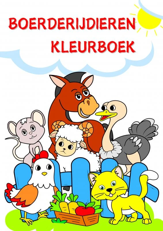 Boerderijdieren Kleurboek – Maryan Ben – boek cover