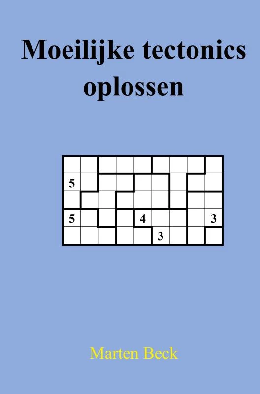 Moeilijke tectonics oplossen – Marten Beck – boek cover