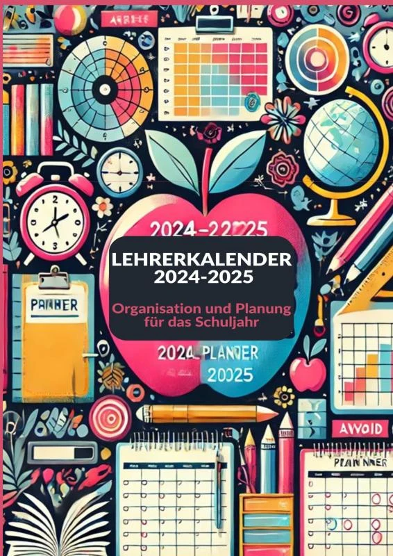Lehrerkalender 2024-2025 – Tilda Fröhlich – boek cover