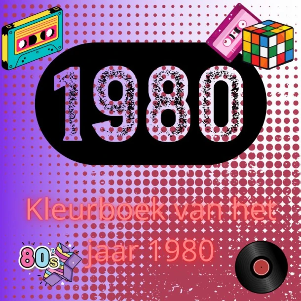 Kleurboek van het jaar 1980 – boek cover
