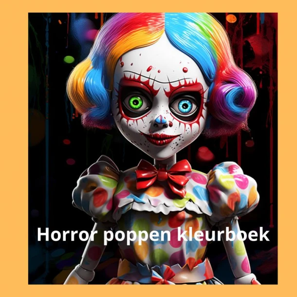Horror poppen kleurboek – Tajesa For you – boek cover