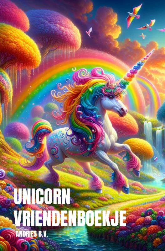 Unicorn Vriendenboekje Meisje – Andries B.V. – boek cover