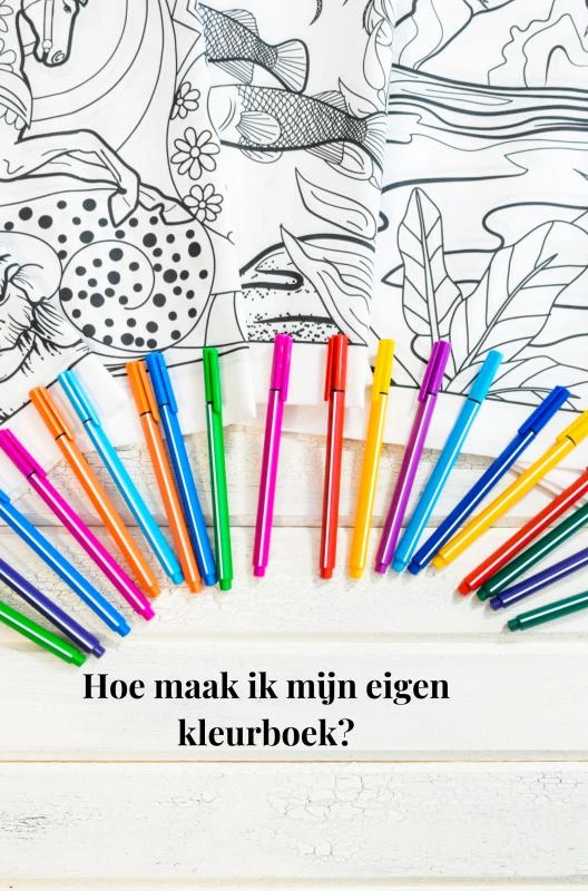 Hoe maak ik een eigen kleurboek? – Tajesa For you – boek cover