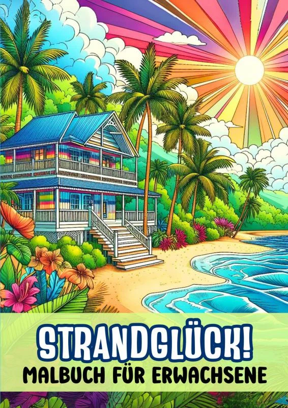 Malbuch für Erwachsene ¿ Strandglück! – boek cover
