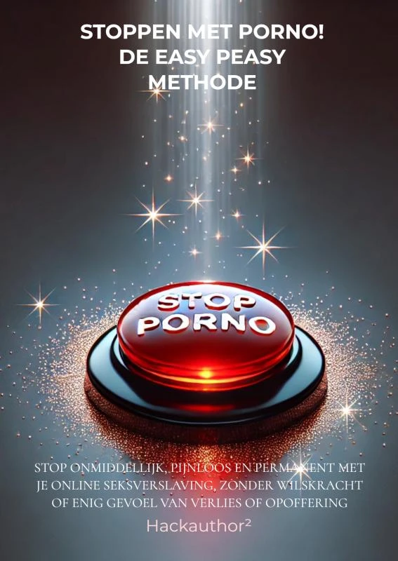 Stoppen met porno! De easy peasy methode – Hack author – boek cover
