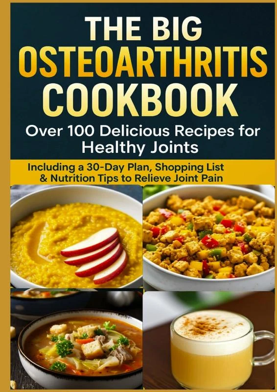 THE BIG OSTEOARTHRITIS COOKBOOK Over 100 Delicious Recipes for Healthy Joints – Eva Braun – boek cover
