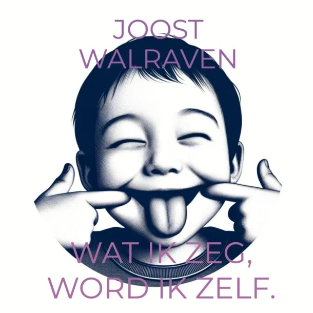 Wat ik zeg, word ik zelf. – Joost Walraven – boek cover