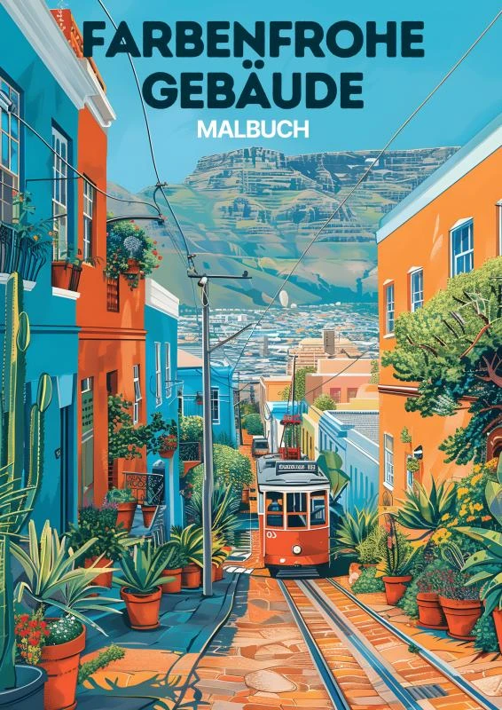 Malbuch - Farbenfrohe Gebäude – Malb¿cher f¿r Erwachsene – boek cover