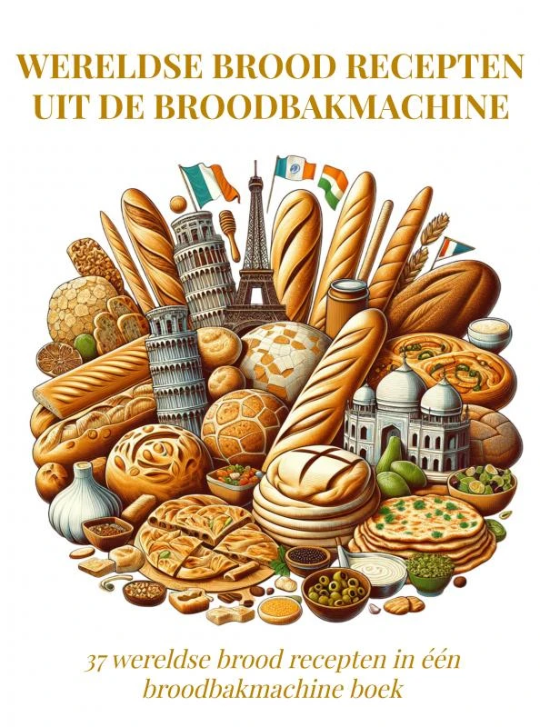 Wereldse Brood Recepten uit de Broodbakmachine – Andries B.V. – boek cover