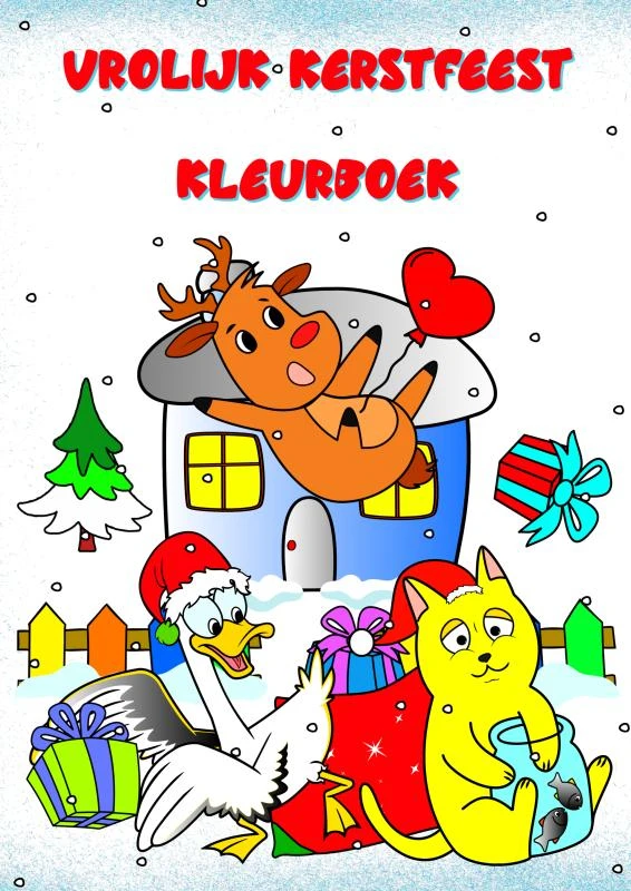Vrolijk Kerstfeest Kleurboek – Maryan Ben – boek cover