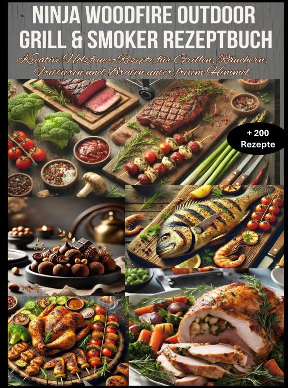 Ninja Woodfire Outdoor Grill & Smoker Rezeptbuch – Nina Kross – boek cover