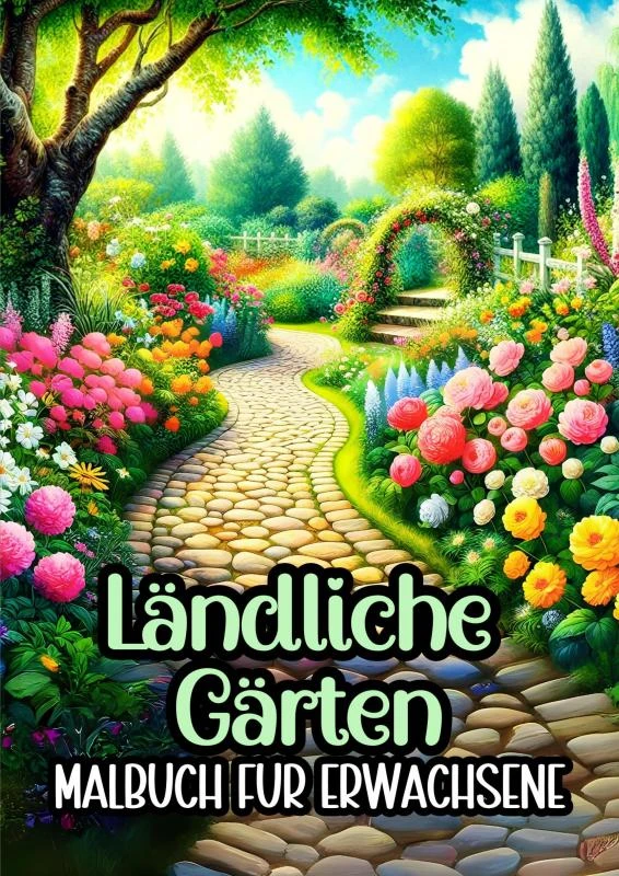 Malbuch für Erwachsene ¿ Ländliche Gärten – boek cover