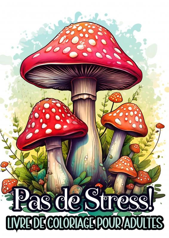 Livre de Coloriage pour Adultes - Pas de Stress! – Livre De Coloriage et Plus – boek cover