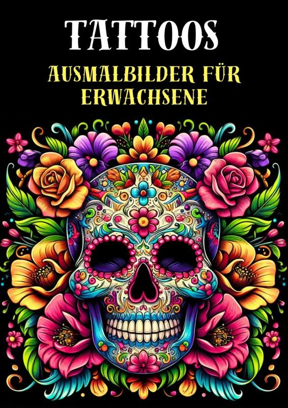 Ausmalbilder für Erwachsene - Tattoos – boek cover