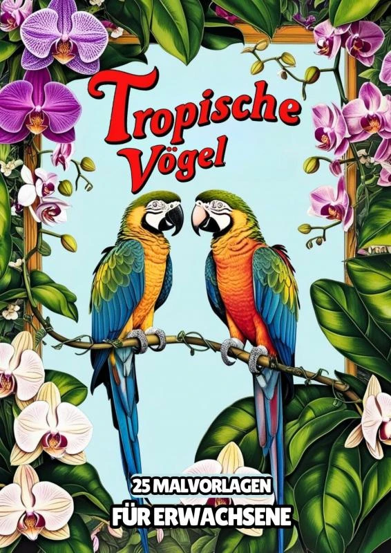 Malvorlagen für Erwachsene - Tropische Vögel – boek cover