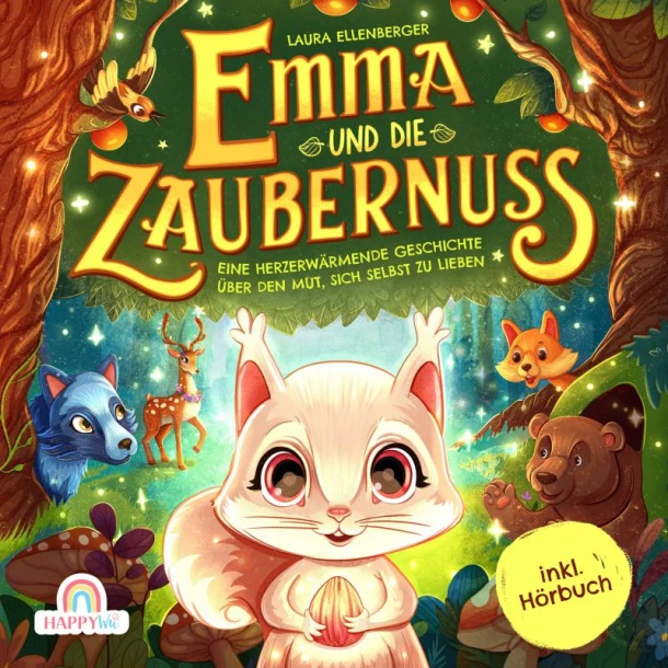 Emma und die Zaubernuss - Eine herzerwärmende Geschichte über den Mut, sich selbst zu lieben – Laura Ellenberger – boek cover