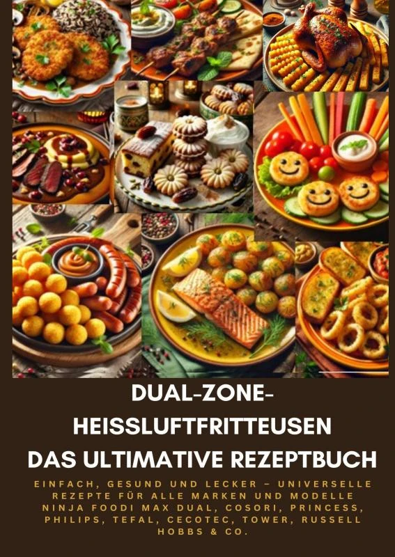 Dual-Zone-Heißluftfritteusen: Das ultimative Rezeptbuch – Sophie Genussreich – boek cover