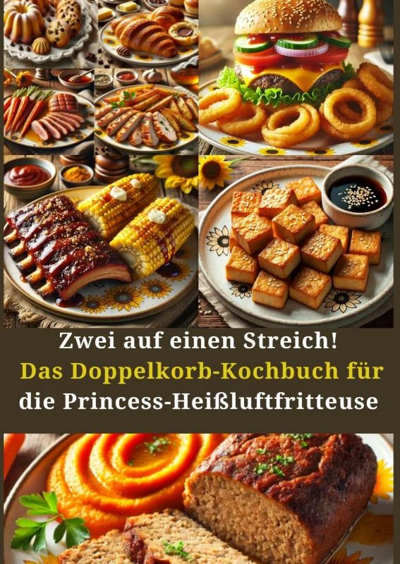 Zwei auf einen Streich! Das Doppelkorb-Kochbuch für die Princess-Heißluftfritteuse – Amelie Berger – boek cover