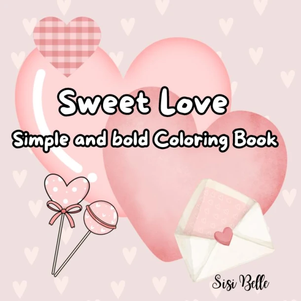 Sweet Love coloring book – Sisi Belle – boek cover