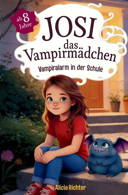 Josi ¿ das Vampirmädchen ¿ Ein spannendes Kinderbuch ab 8 Jahren über Mut, Freundschaft und die Kraft, anders zu sein (Große Schrift für Erstleser) ¿ – Alicia Richter – boek cover