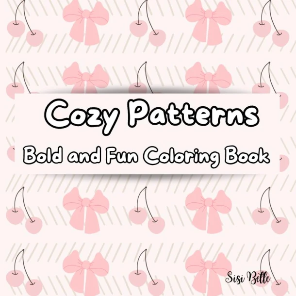 Cozy Patterns coloring book – Sisi Belle – boek cover