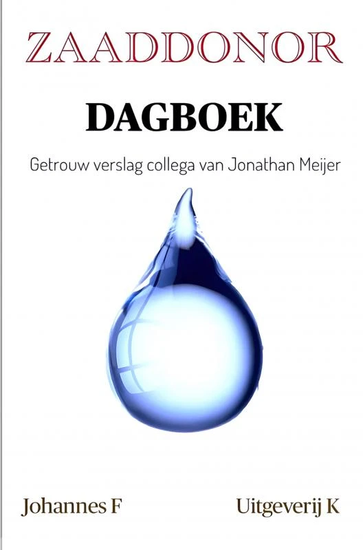 ZAADDONOR DAGBOEK – Johannes F – boek cover