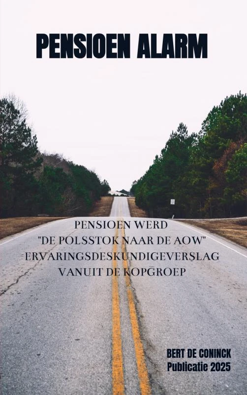 PENSIOEN ALARM – Bert De Coninck – boek cover