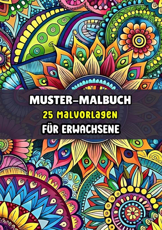 Muster-Malbuch - 25 Malvorlagen für Erwachsene – boek cover
