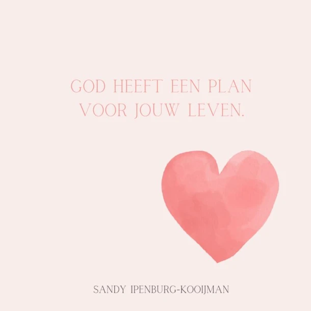 God heeft een plan voor jouw leven – Sandy Ipenburg-Kooijman – boek cover