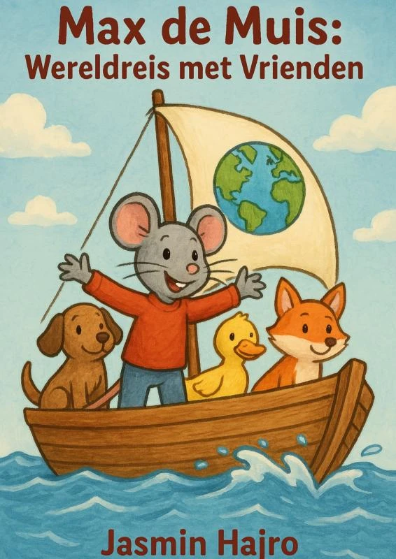 Max de Muis: Wereldreis met Vrienden – Jasmin Hajro – boek cover