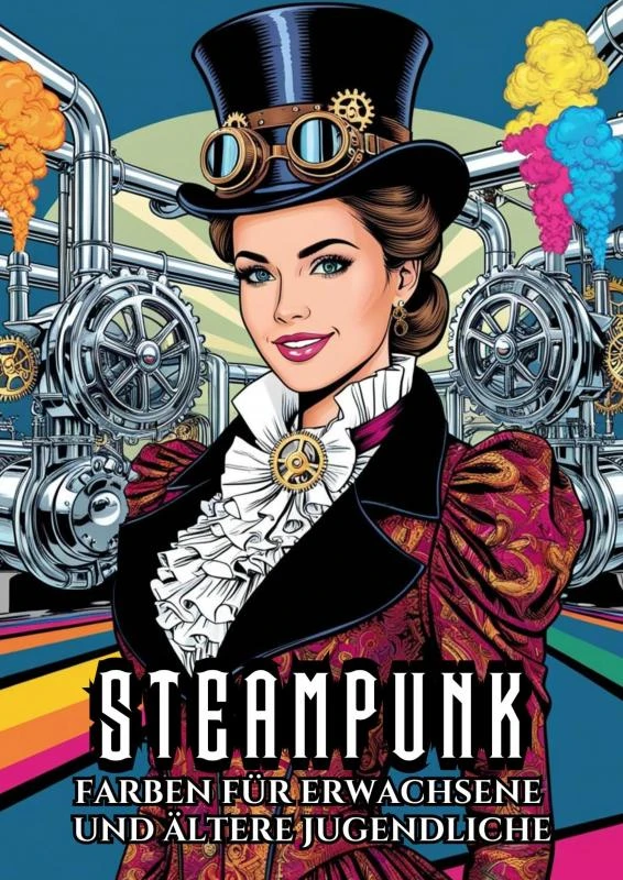 Farben für Erwachsene und ältere Jugendliche - Steampunk – boek cover