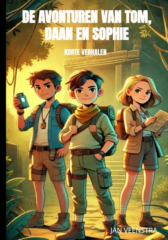 De avonturen van Tom, Daan en Sophie – Jan Veenstra – boek cover