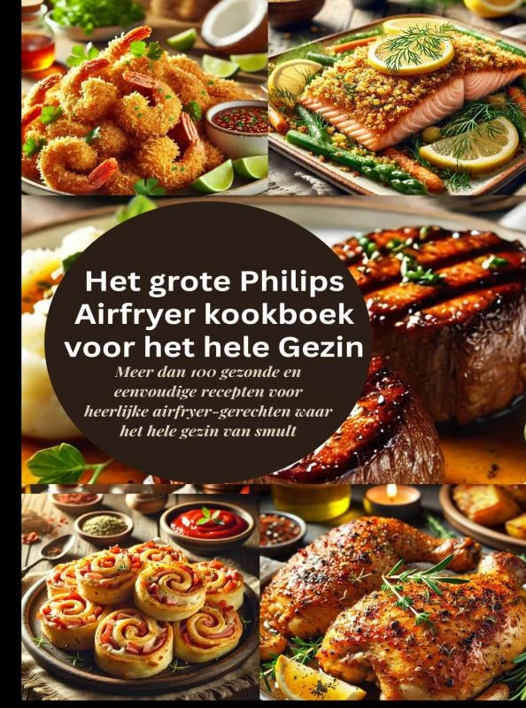 Het grote Philips Airfryer kookboek voor het hele Gezin – Robinia Leckerstein – boek cover