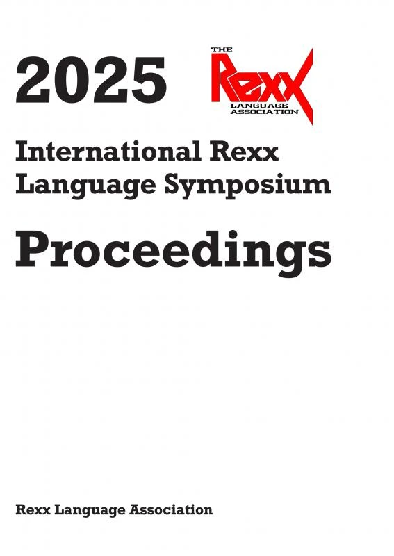 2025 International Rexx Language Symposium Proceedings – Rexx Language Association – boek cover