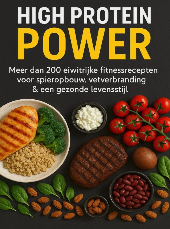 High Protein Power: Meer dan 200 eiwitrijke fitnessrecepten voor spieropbouw, vetverbranding & een gezonde levensstijl – Klara Jansen – boek cover