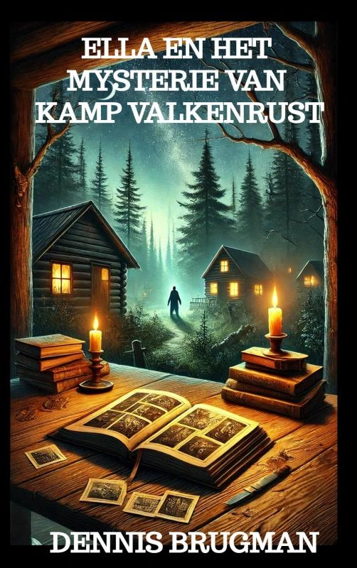 Ella en het mysterie van Kamp Valkenrust – Dennis Brugman – boek cover