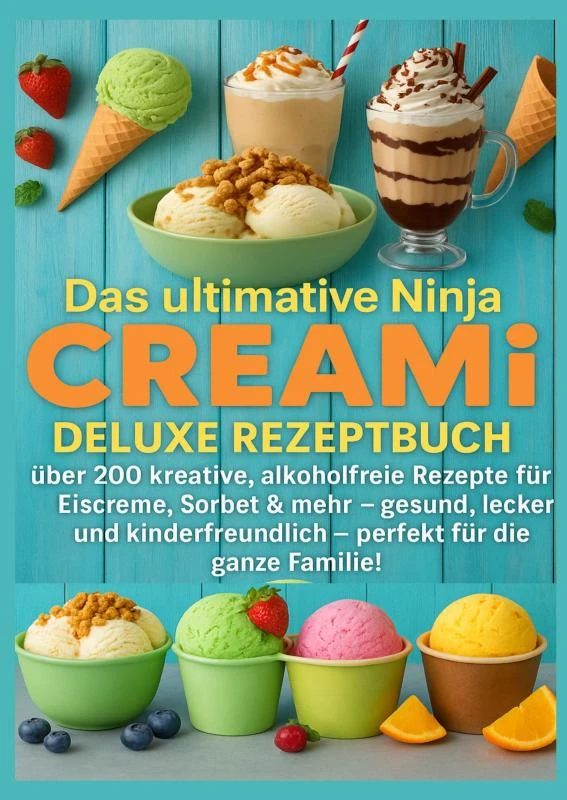 Das ultimative Ninja CREAMi Deluxe Rezeptbuch ¿ über 200 Ideen für gefrorene Leckereien mit der 10-in-1-Eismaschine mit 3 Behältern – Marie Leckerbissen – boek cover