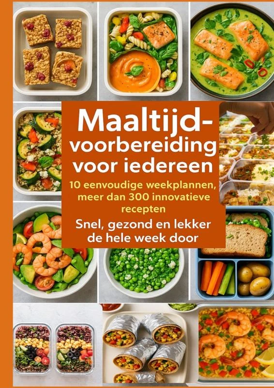 Maaltijdvoorbereiding voor iedereen: 10 eenvoudige weekplannen, meer dan 300 innovatieve recepten ¿ Snel, gezond en lekker de hele week door – Erika Walter – boek cover