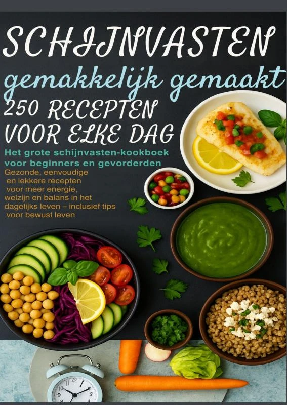 Schijnvasten gemakkelijk gemaakt ¿ 250 recepten voor elke dag Het grote schijnvasten-kookboek voor beginners en gevorderden | – Emilia Koch – boek cover