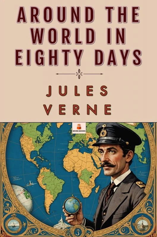 Around the World in Eighty Days – Jules Verne – boek cover
