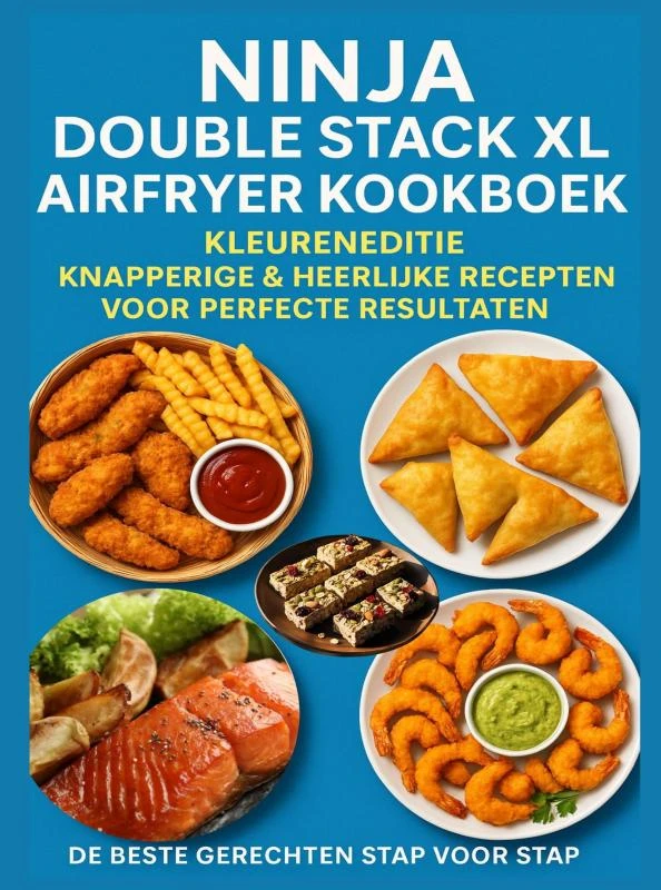 Ninja Double Stack XL Airfryer Kookboek ¿ Kleureneditie Knapperige & Heerlijke Recepten voor Perfecte Resultaten ¿ De Beste Gerechten Stap voor Stap