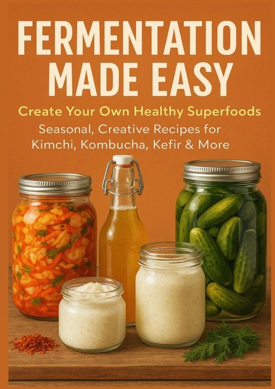 FERMENTATION MADE EASY Create Your Own Healthy Superfoods: Seasonal, Creative Recipes for Kimchi, Kombucha, Kefir & More