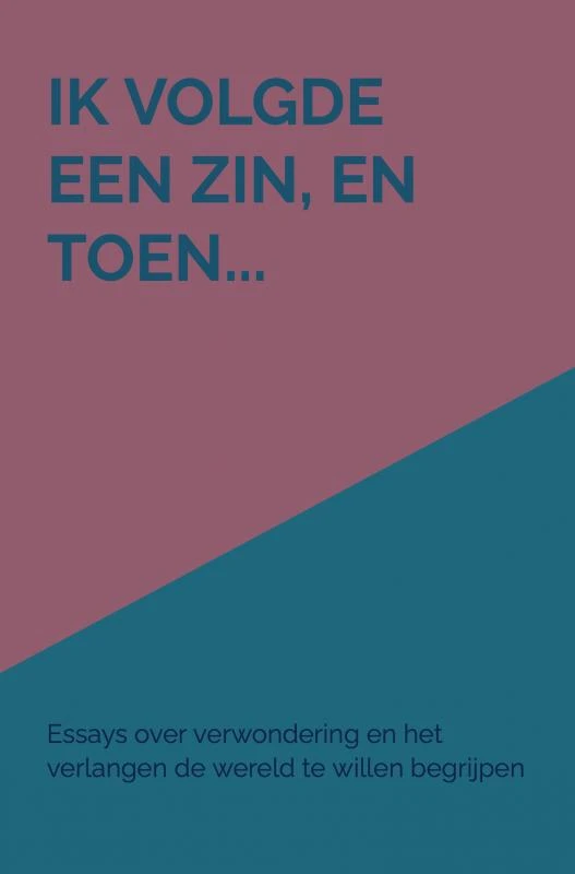 Ik volgde een zin, en toen... – Anna De Rijk – boek cover