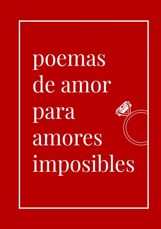 Poemas de amor para amores imposibles – Sonia Rivero – boek cover