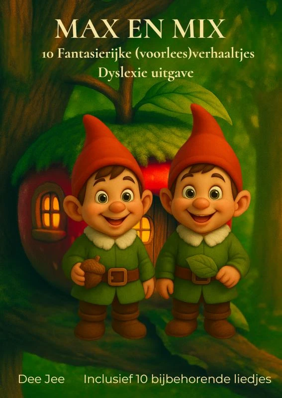 Max en Mix - Dyslexie uitgave – Dee Jee NL – boek cover