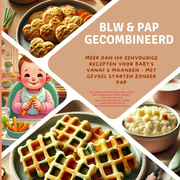 BLW & pap gecombineerd: Meer dan 100 eenvoudige recepten voor baby¿s vanaf 6 maanden ¿ met gevoel starten zonder pap: De praktische BLW-gids voor – Kira Kochmann – boek cover
