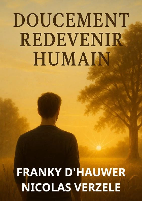 DOUCEMENT REDEVENIR HUMAIN – Franky D‘Hauwer Nicolas Verzele – boek cover