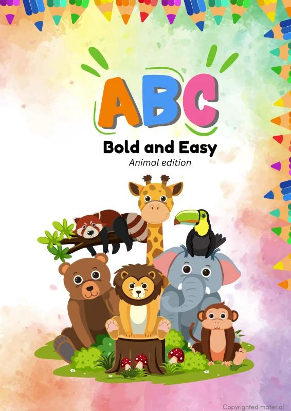 ABC Bold and Easy: Animal edition – Surrynalis Daantje – boek cover