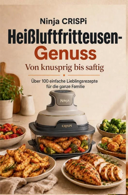 Ninja CRISPi Heißluftfritteusen-Genuss: Von knusprig bis saftig: Über 100 einfache Lieblingsrezepte für die ganze Familie – Tilda S – boek cover