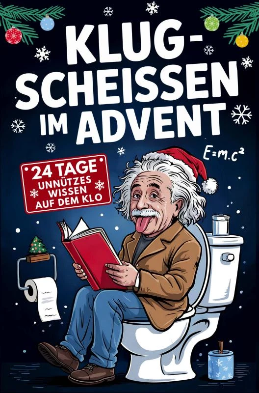 Klugscheissen im Advent - 24 Tage unnützes Wissen für das stille Örtchen – Gans Fräch – boek cover